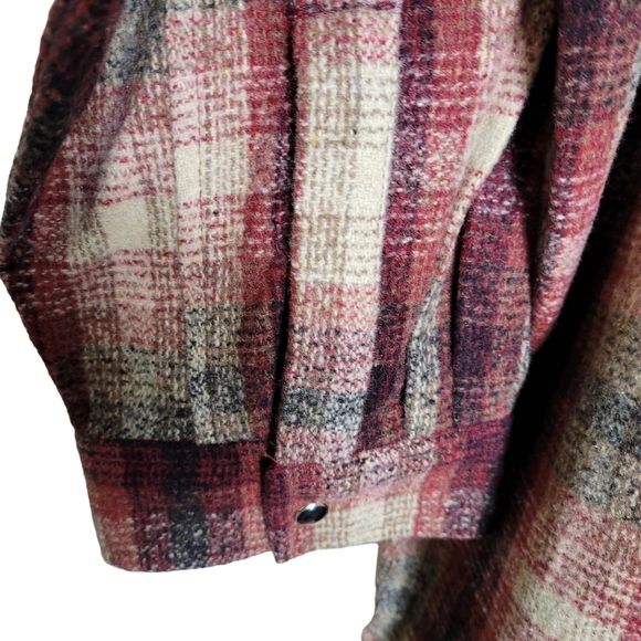 Women Long Sleeve Shirt Button Down Plaid Loose Casual Flannel - Picture 12 of 14